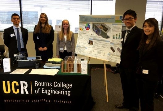 Team: Sergio Morales, Anna Tatyanich, Julianne Rolf, Patrick Tan, and Julie Nguyen  Not in photo: Kawai Tam and Mark Matsumoto (advisors)