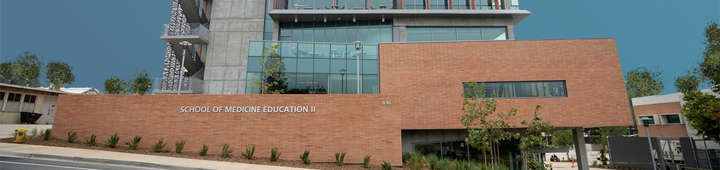 Education 2 building with blue sky