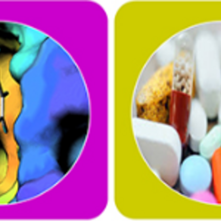 graphics representing pills and cells