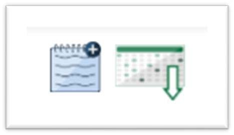 Close up of the note and calendar icons