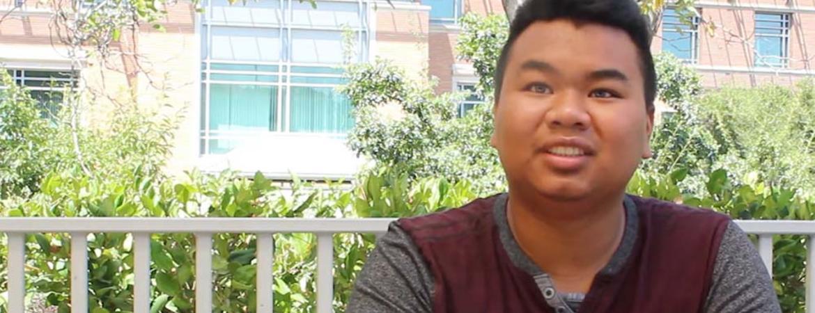 Patrick Samones chatting during video