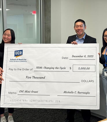 Left to Right: Dorothy Nguyen, Anh Voong, Kenneth Chiu, Fara Aidul (CHC)