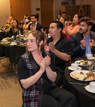 The crowd applauding at the 2025 Awards Ceremony