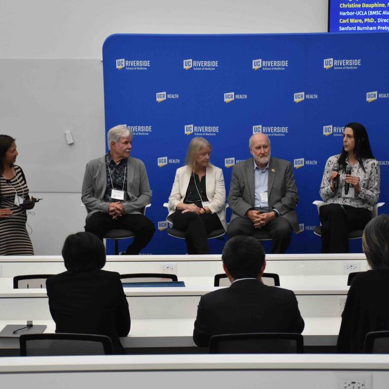 Panel discussion at the Biomedical Sciences 50th anniversary symposium
