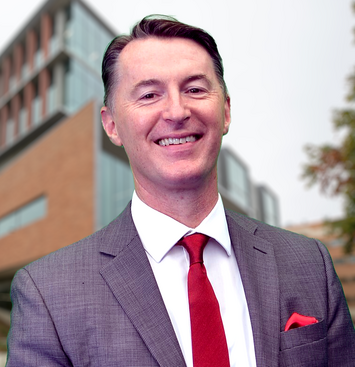 Declan McCole in front of the SOM Ed 2