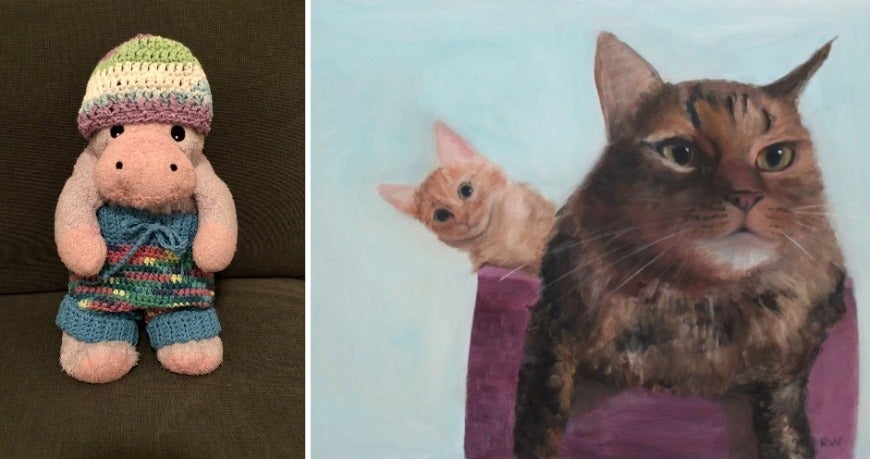 Crotchet and painting by Rachel Wu