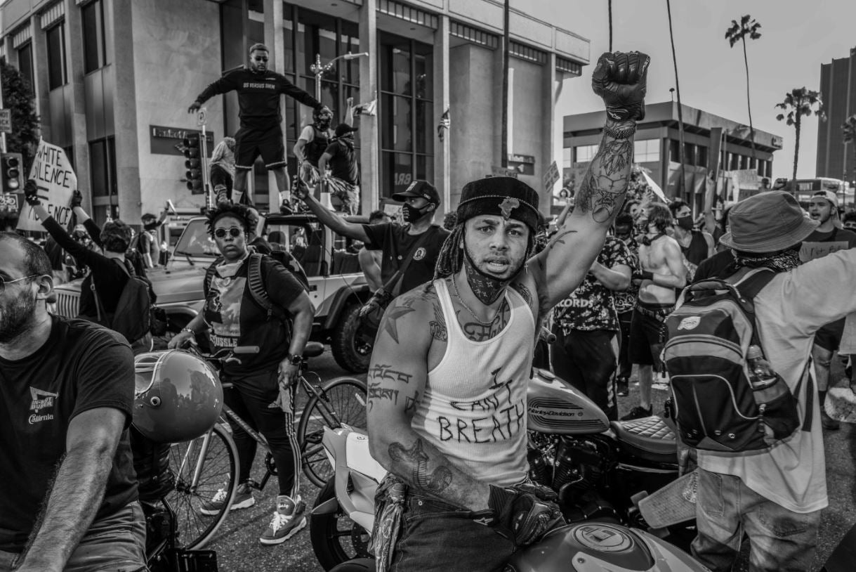 BLM protest image by Travon Free 