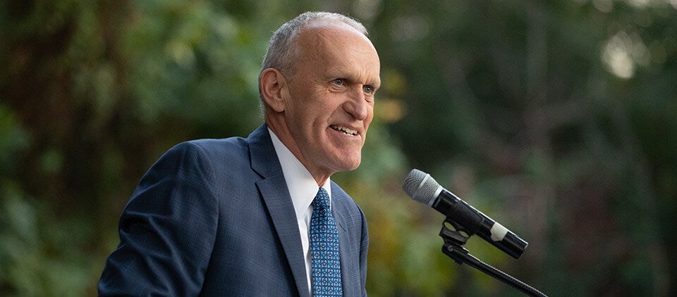 R View with UCR Chancellor, Kim A. Wilcox