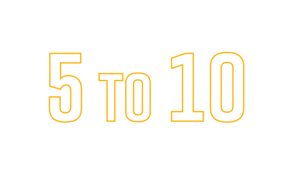 5 to 10 varieties of crops