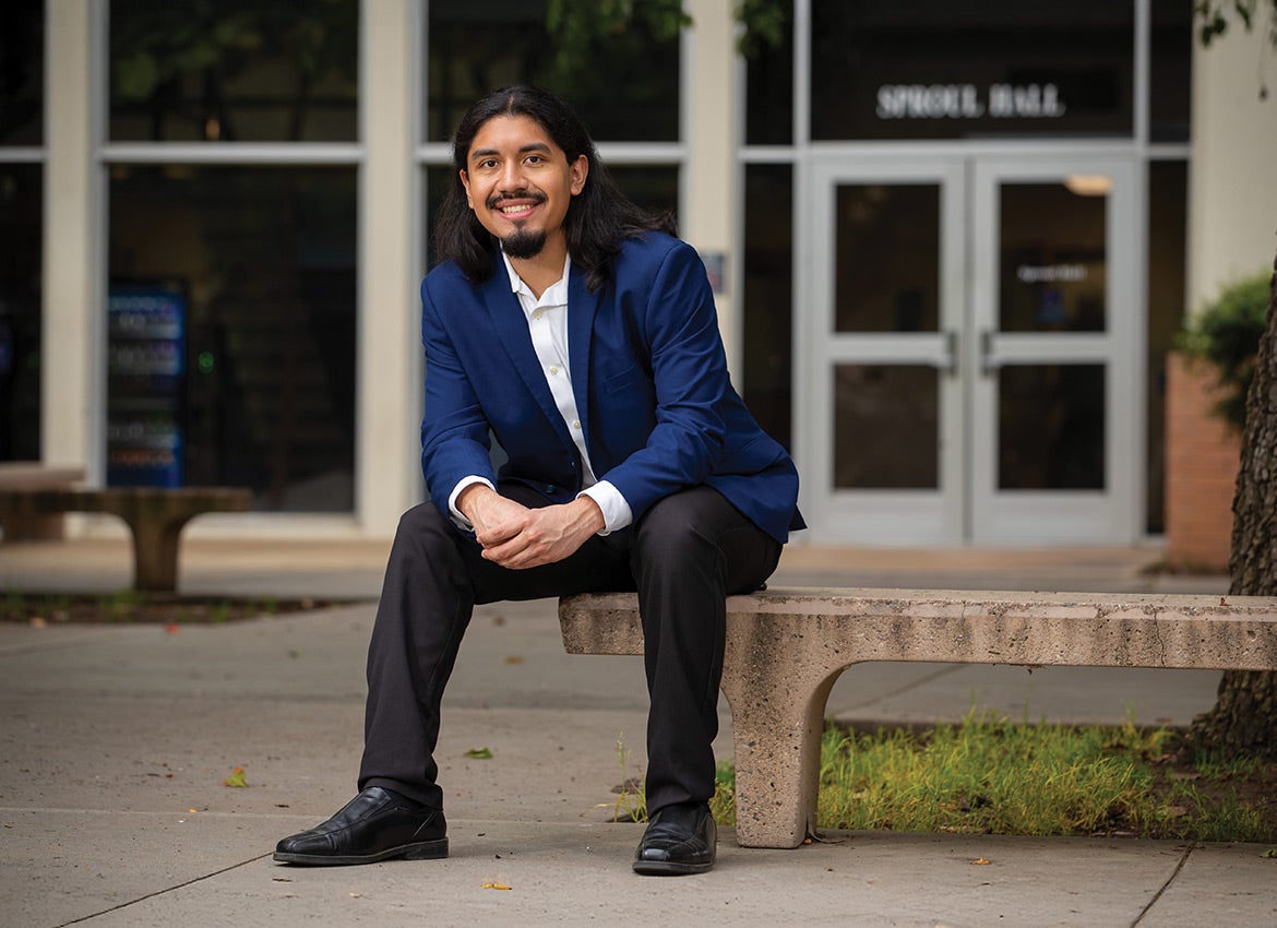 First-generation student Ulises Mata