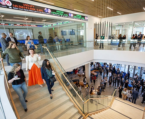 Interior of UCR School of Business