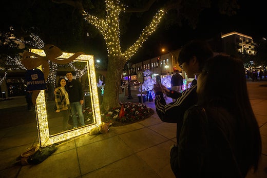 The annual Festival of the Lights in Downtown Riverside is a major Inland Empire attraction (Photo: Stan Lim/UCR)