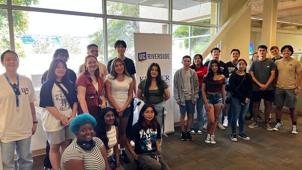 A photo of students in UCR's first cohort of Kessler Scholars