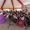 Gallardo Martínez conducts Mujeres del Viento Florido during Sábado en Concierto in Santa Maria Tlahuitoltepec (Tlahui).