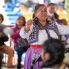 Gallardo Martínez conducts the all-female band Mujeres del Viento Florido in Tlahui.