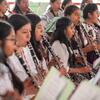 Members of Mujeres del Viento Florido play in Tlahui.