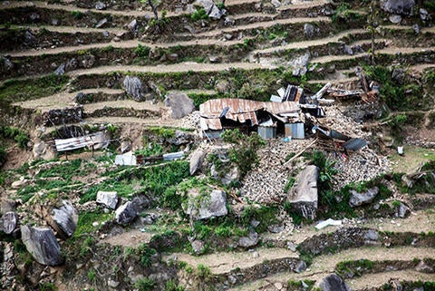 Nepal earthquake damage
