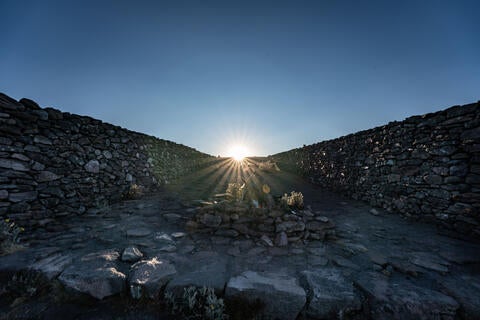 Rising sun on Mt. Tlaloc