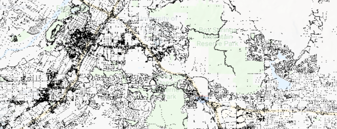 Screenshot of an interactive map on UCR STAR