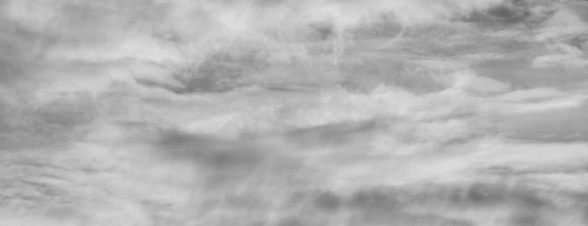 black and white image of gray cloudy sky