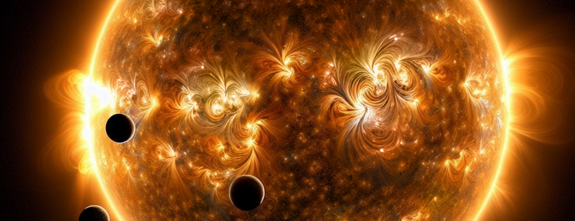 TOI-1136 system artist rendering