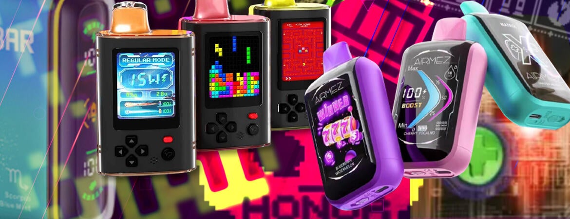 Digital gaming on vaping devices