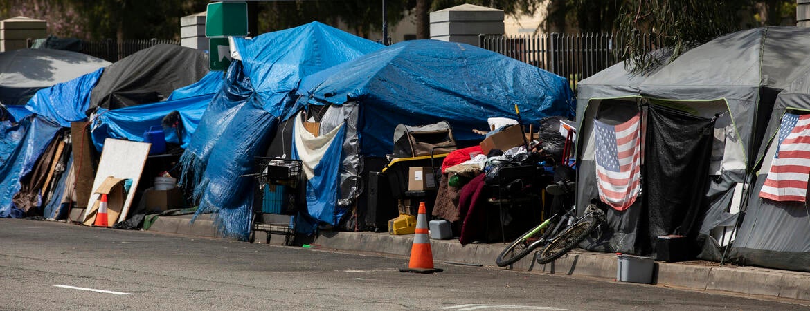 homeless encampment in Los Angeles