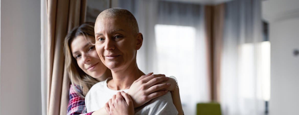 Cancer patient and family member