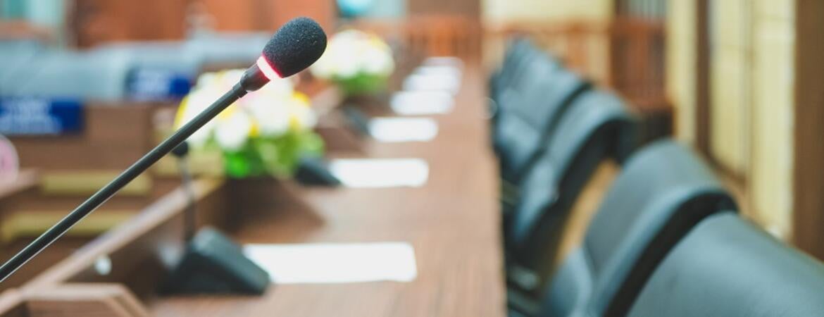 stock art of local government meeting
