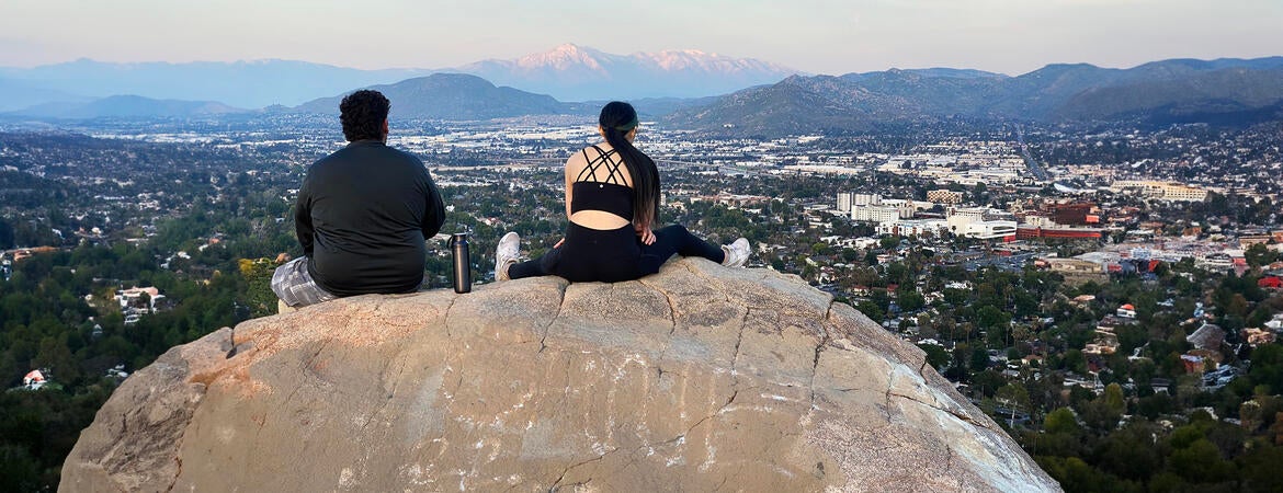 A view of the Inland Empire for the top of Mt Rubidoux