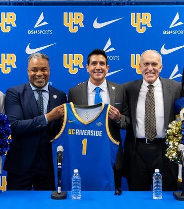 Gus Argenal introduced as new UC Riverside men's basketball coach