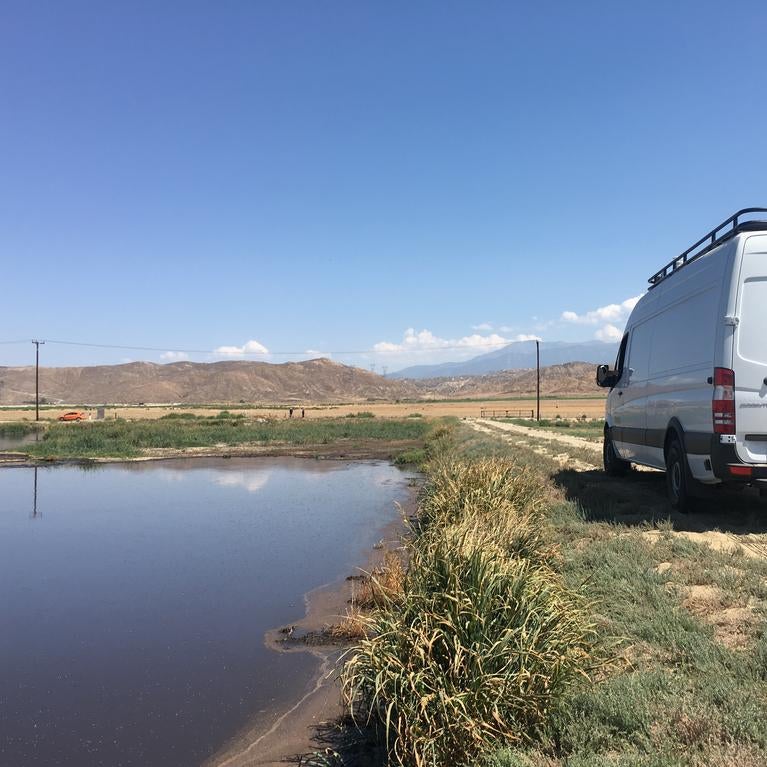 A photo of UCR's mobile emissions lab