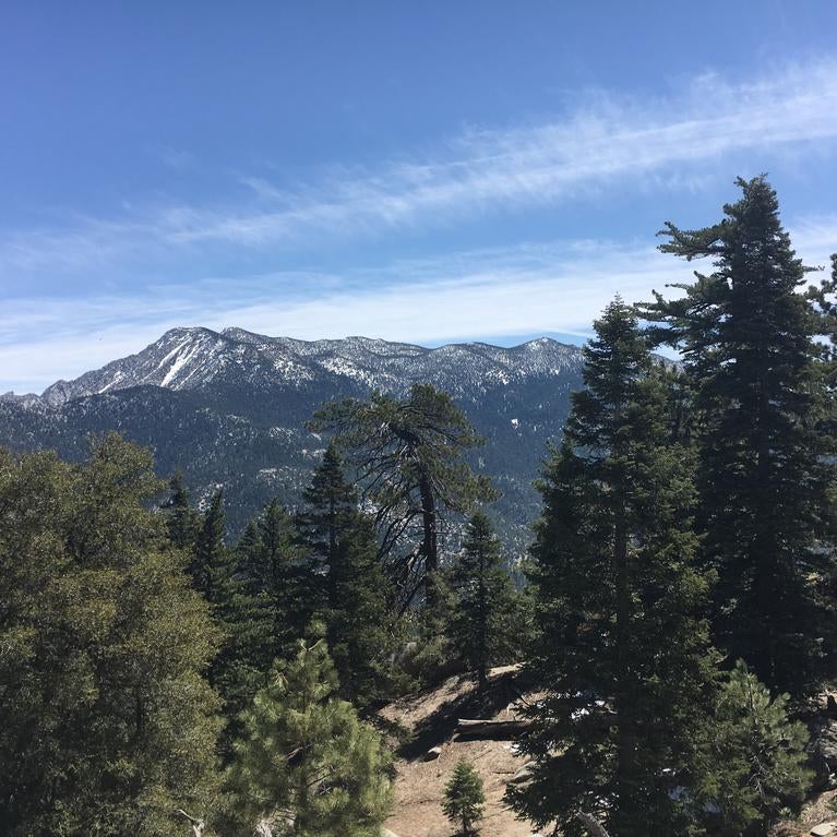 A picture of the San Jacinto Mountains