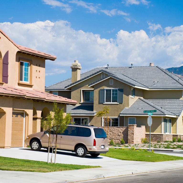 Houses in a subdivision