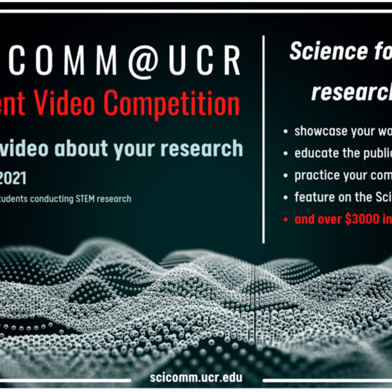 Poster-SciComm@UCR student video competition 