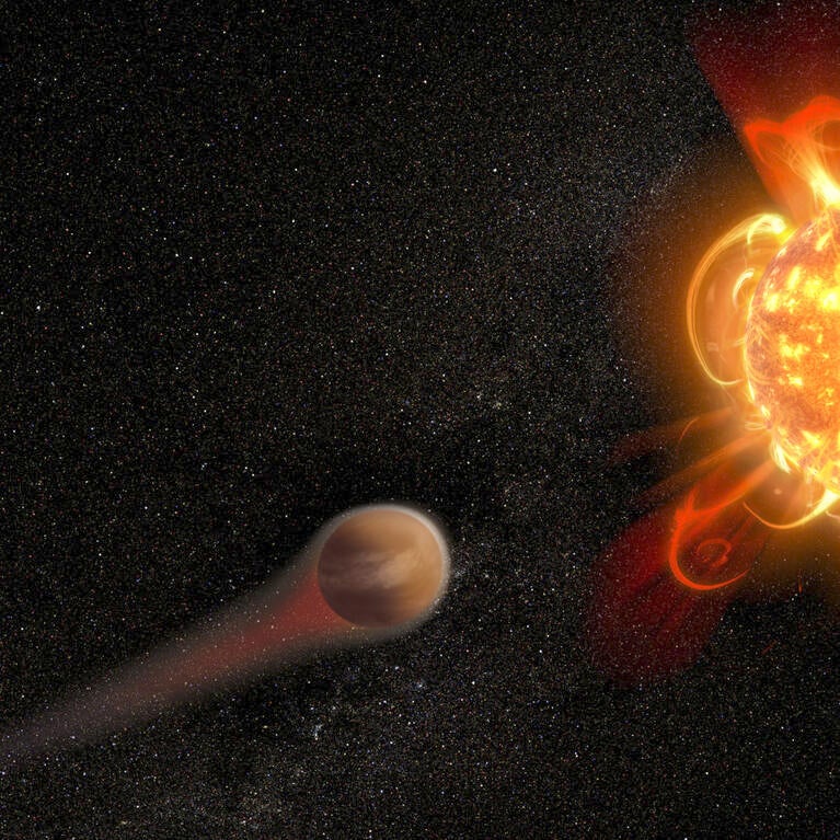 Planet getting roasted by M dwarf