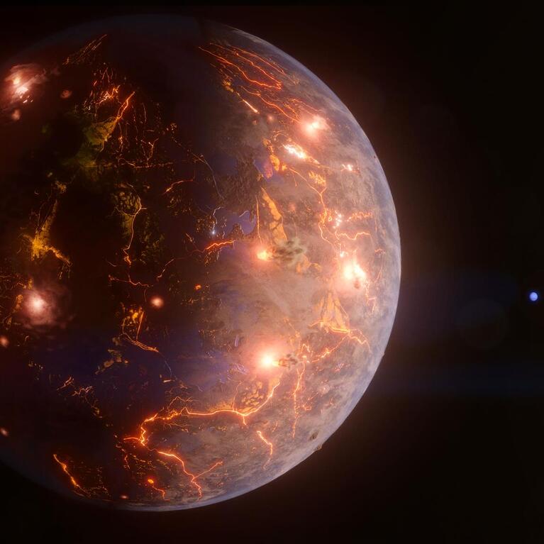 Volcanic planet