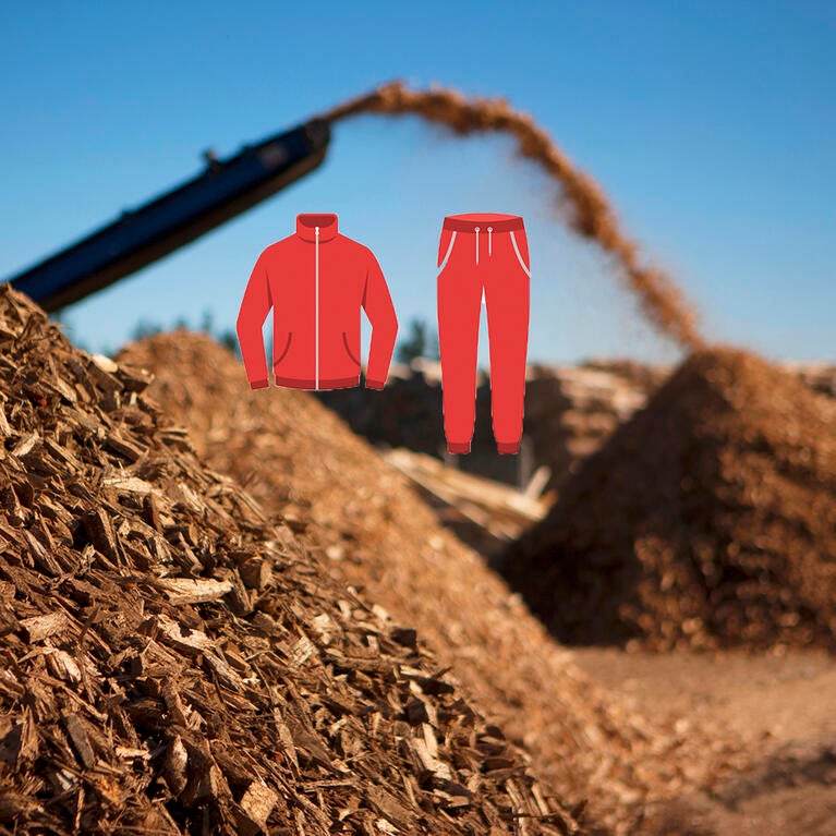 biomass to sportswear