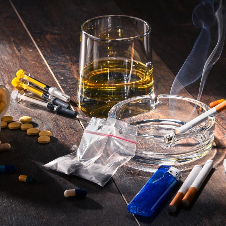 Substance abuse - alcohol, cigarettes and drugs