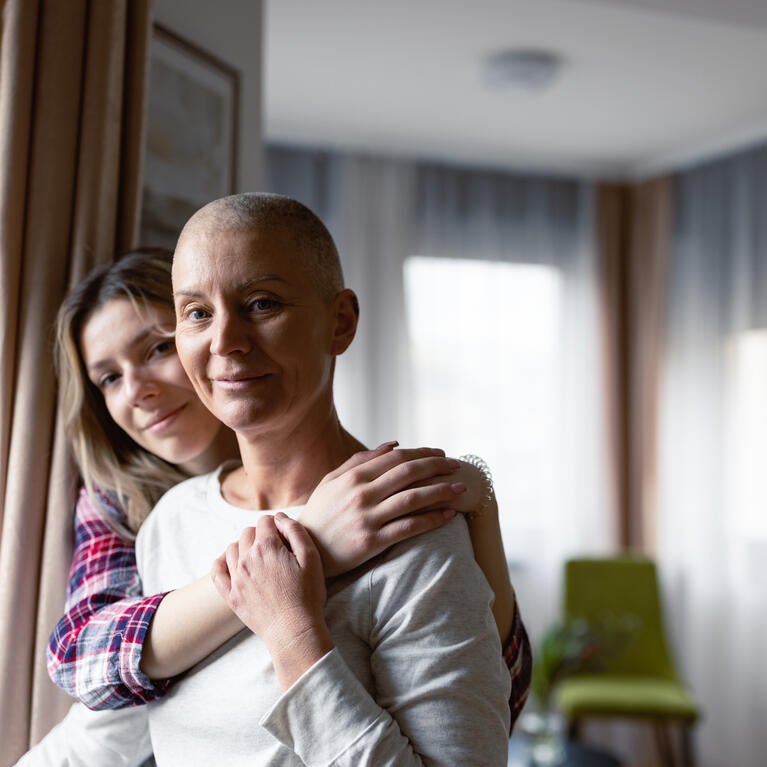 Cancer patient and family member