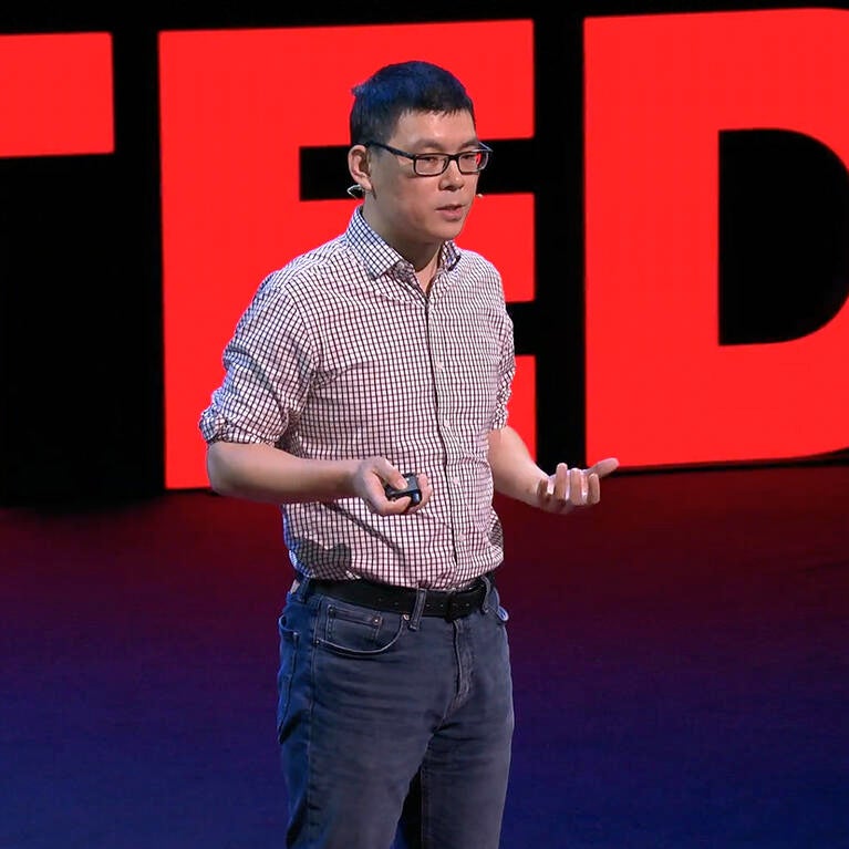 Shaolei Ren gives his TED talk
