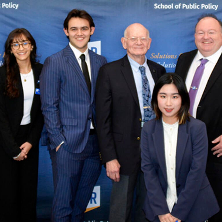 Ronald Neumann with UCR students