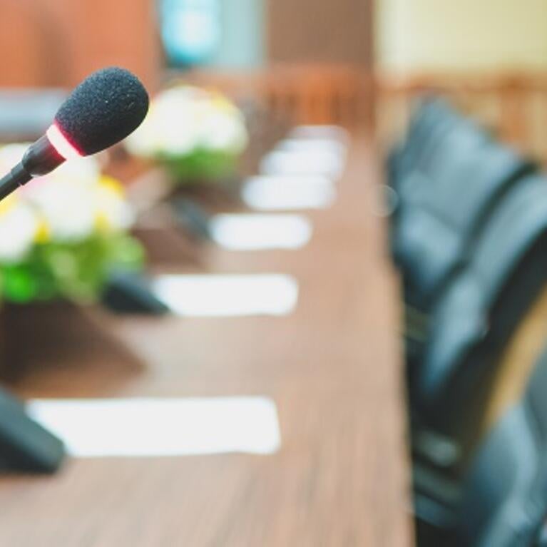 stock art of local government meeting