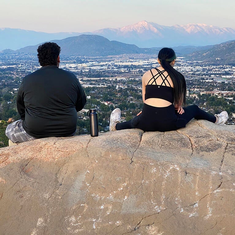 A view of the Inland Empire for the top of Mt Rubidoux