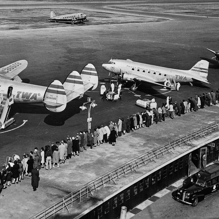 TWA aircraft in 1949