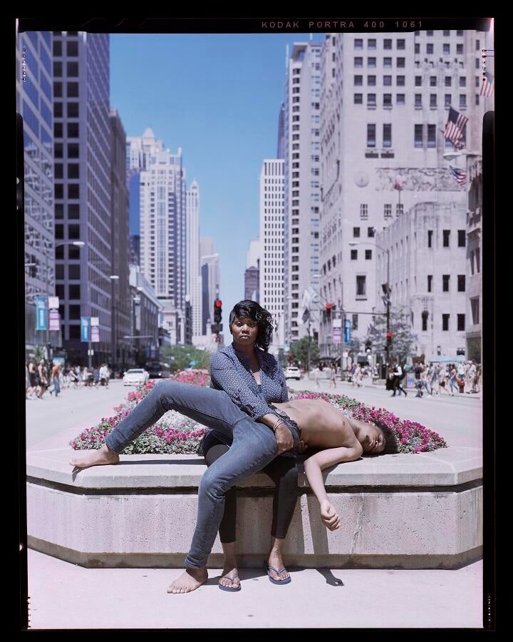 "Untitled #19, Magnificent Mile, Chicago, IL," part of the Jon Henry exhibition "Stranger Fruit" at UCR Arts.
