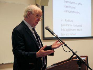 New York Times columnist Thomas Edsall appeared at a center talk in 2017.