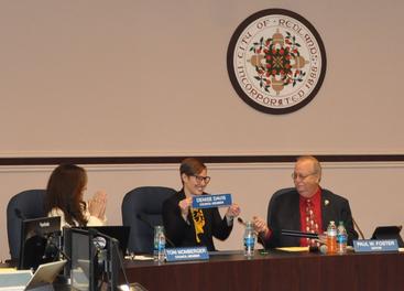 Denise Davis swearing in