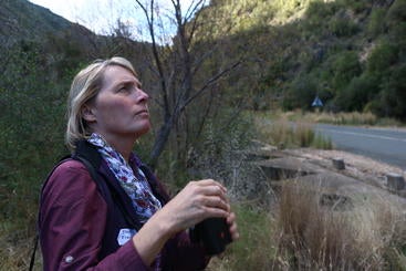 Janet Franklin in the field.