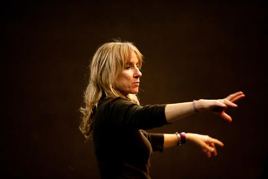 a picture of Bella Merlin, a professor of acting and directing.